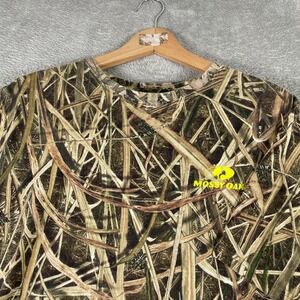 Mossy Oak Camo Short Sleeve Shirt Mens Medium Hunting Outdoor Tee Skater Y2K